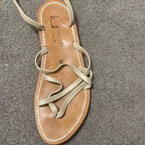 Vintage gladiator sandals from St. Tropez.